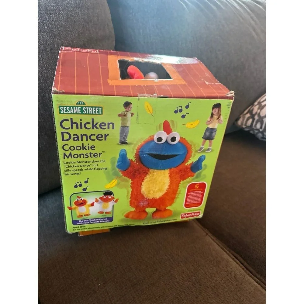 New inbox, Sesame Street chicken dancer Cookie Monster 2003 vintage